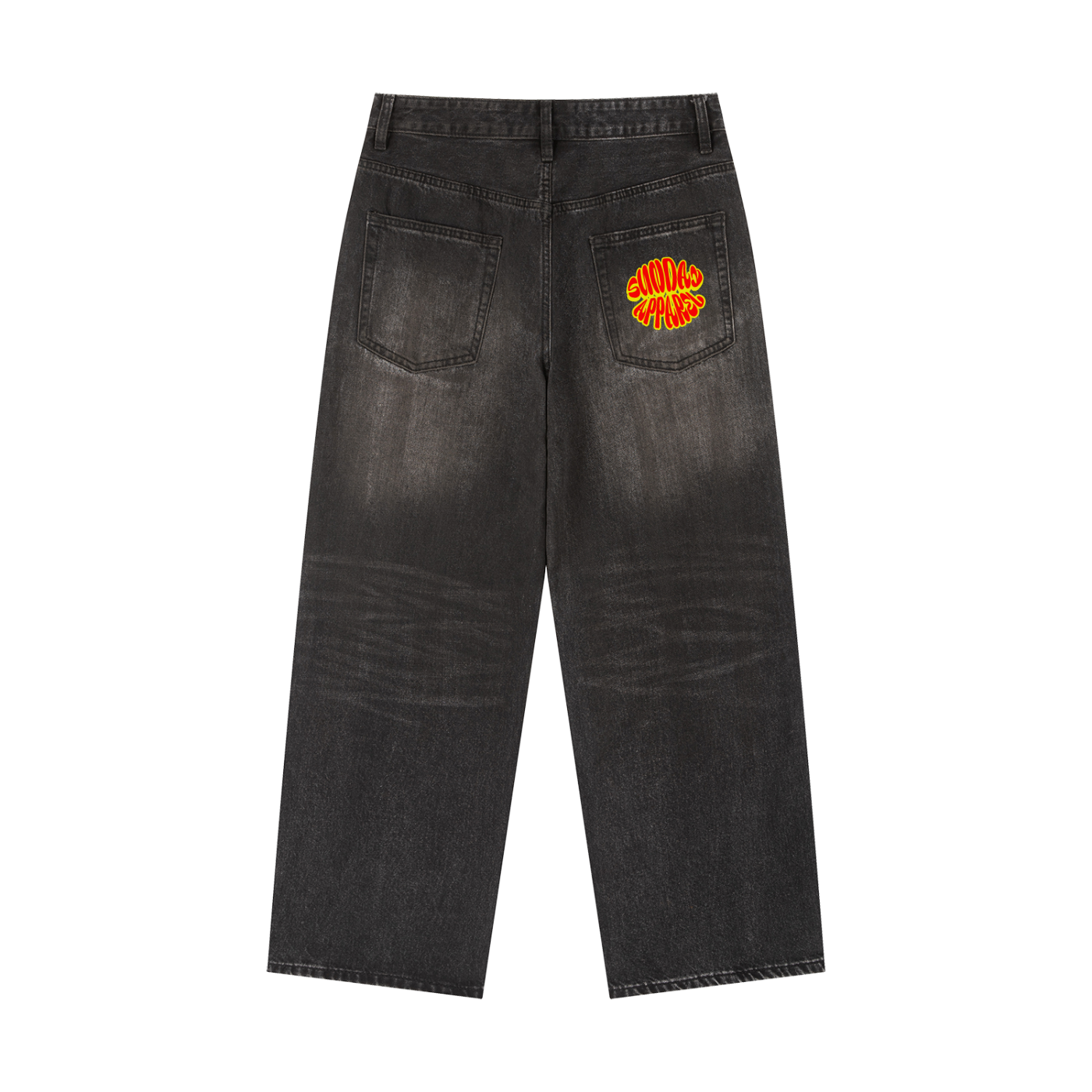 Black Vintage Denim Jeans