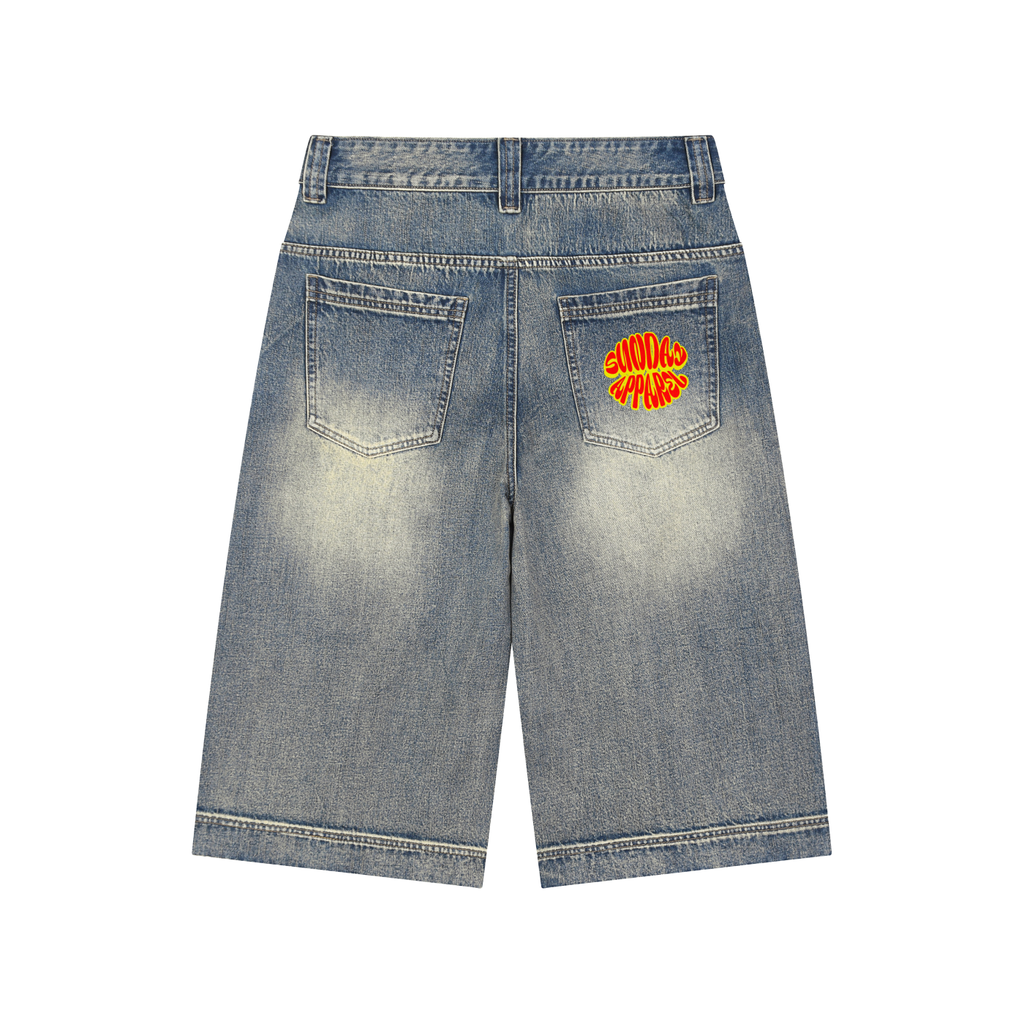 Baggy Denim Jeans Short